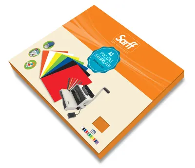 SARFF A3 OPAK TURUNCU PVC CİLT KAPAKLARI - 100ADET