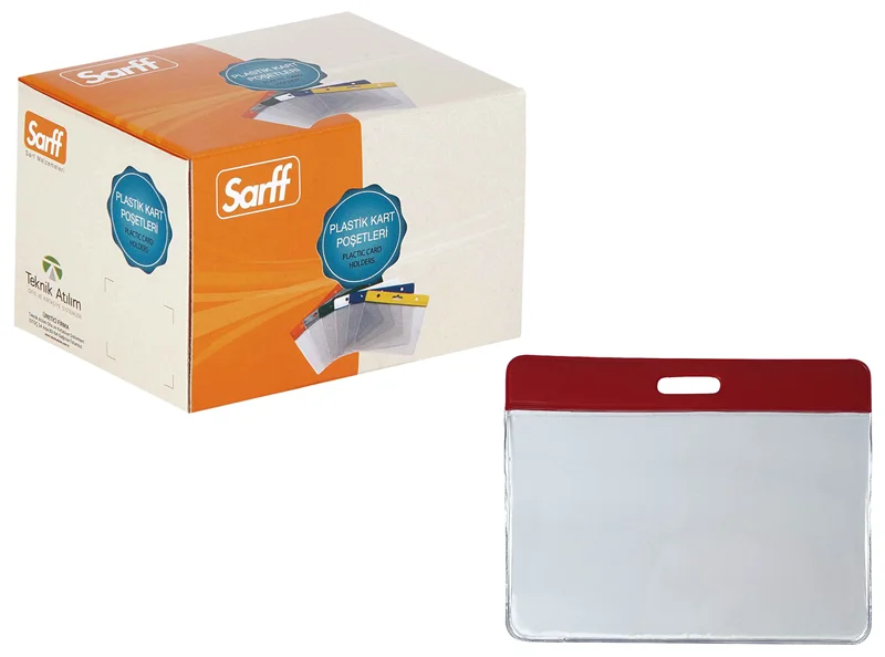 SARFF 7.5X9.5CM KIRMIZI KART POŞETİ - 100ADET