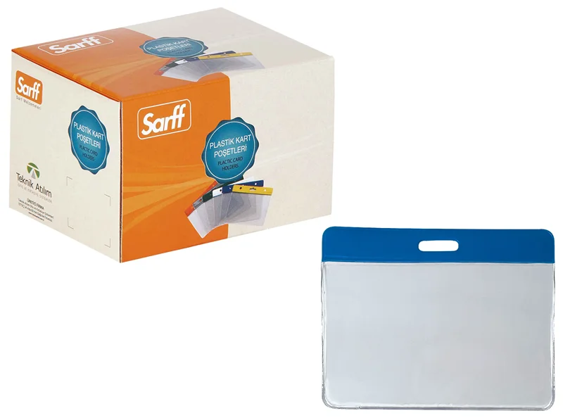 SARFF 7.5X9.5CM MAVİ KART POŞETİ - 100ADET