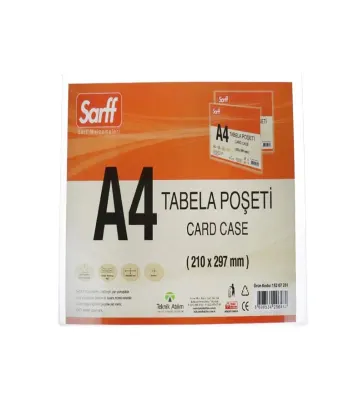 SARFF A4 (297×210MM) TABELA POŞETLERİ - 10ADET