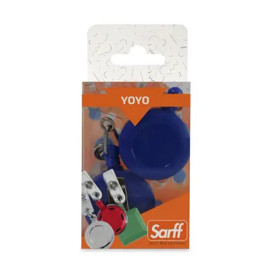 SARFF YUVARLAK KANCALI MAVİ EKO YOYO BLİSTER - 2ADET
