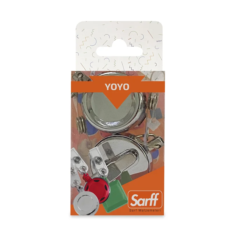 SARFF YUVARLAK TİMSAH AĞIZLI METAL İPLİ YOYO BLİSTER - 2ADET