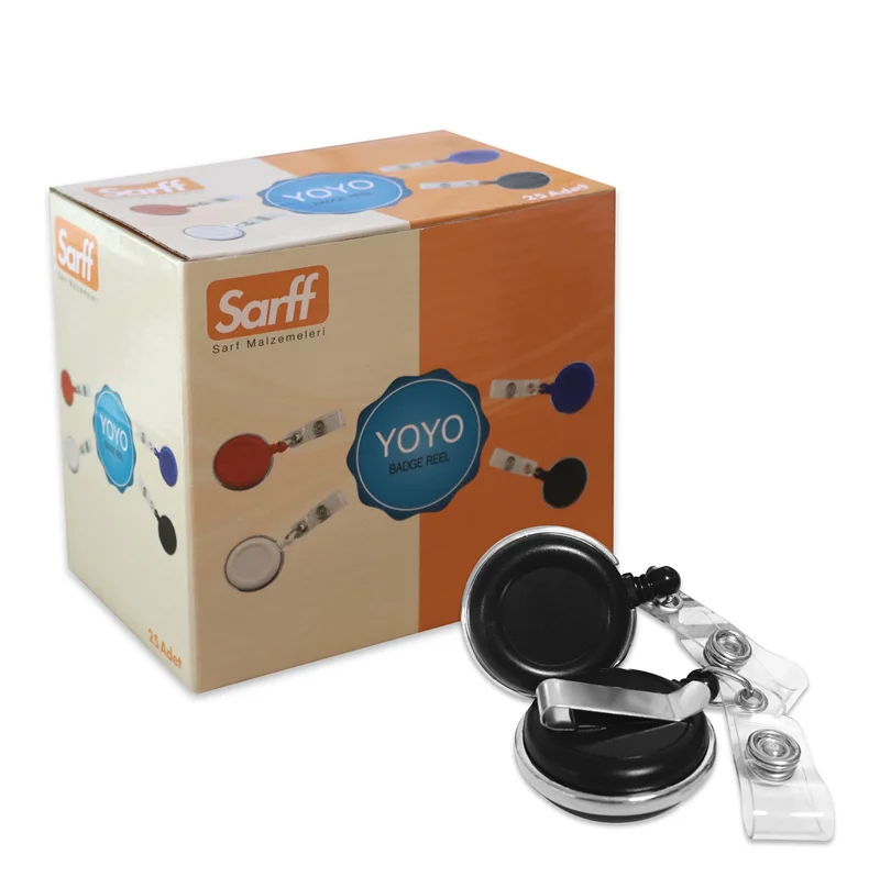SARFF YUVARLAK KANCALI LÜX SİYAH YOYO - 25ADET