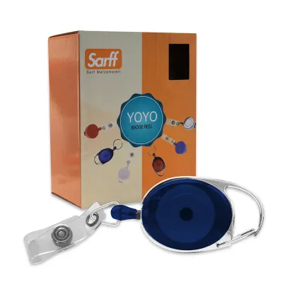 SARFF ANAHTARLIK YOYO ŞEFFAF MAVİ - 25ADET