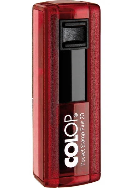 COLOP CEP20 KAŞE KIRMIZI KASA MAVİ KEÇE - 14X38MM