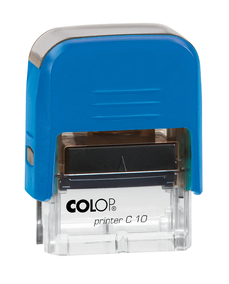 COLOP PRINTER C10 MAVİ KASA SİYAH KEÇE - 10X27MM