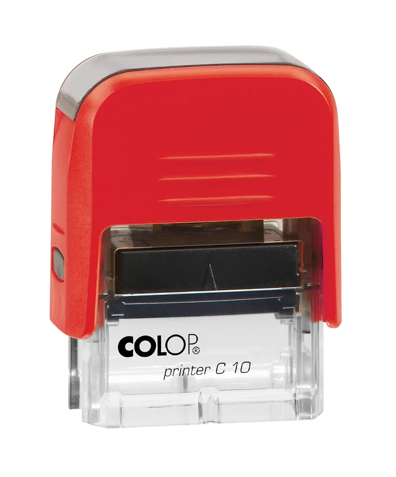 COLOP PRINTER C10 KIRMIZI KASA SİYAH KEÇE - 10X27MM