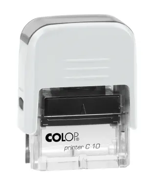COLOP PRINTER C10 BEYAZ KASA SİYAH KEÇE - 10X27MM