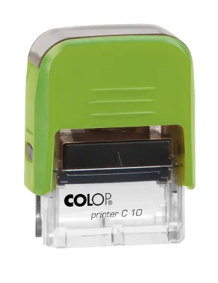 COLOP PRINTER C10 YEŞİL KASA SİYAH KEÇE - 10X27MM