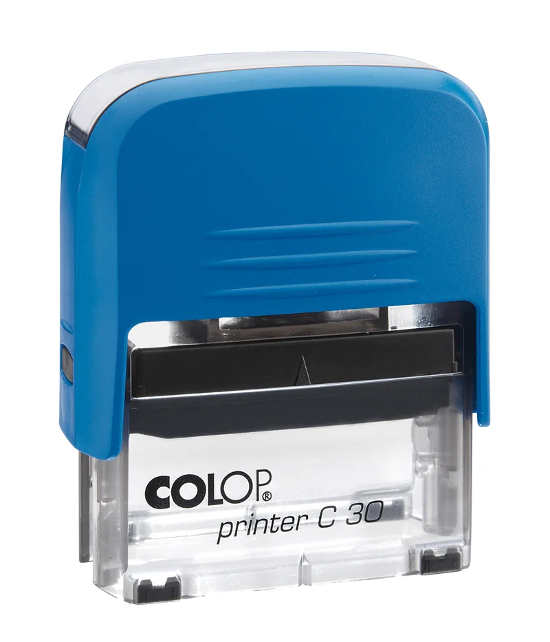 COLOP PRINTER C30 MAVİ KASA SİYAH KEÇE - 18X47MM