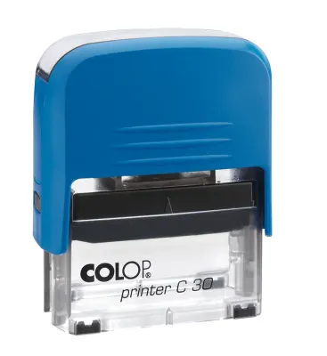 COLOP PRINTER C30 MAVİ KASA MAVİ KEÇE - 18X47MM