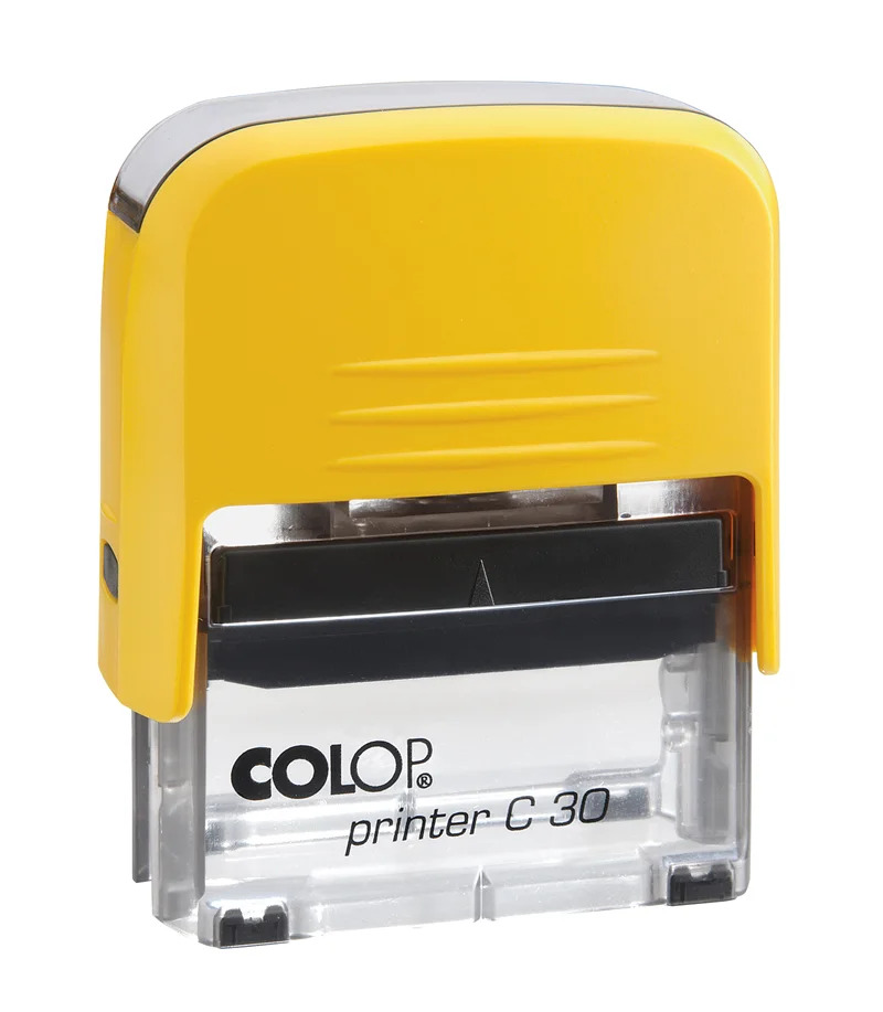 COLOP PRINTER C30 SARI KASA SİYAH KEÇE - 18X47MM