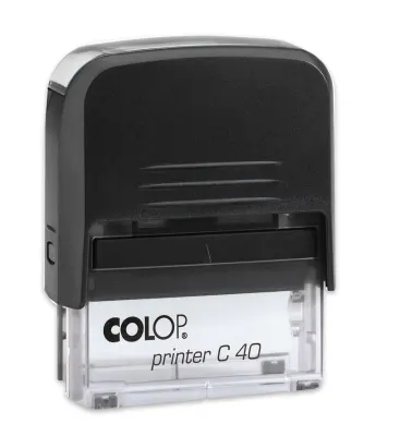 COLOP PRINTER C40 SİYAH KASA SİYAH KEÇE - 23X59MM