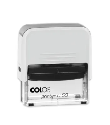 COLOP PRINTER C50 BEYAZ KASA SİYAH KEÇE - 30X69MM