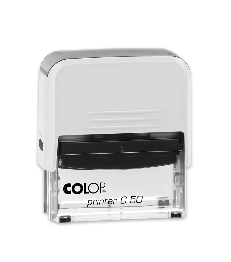 COLOP PRINTER C50 BEYAZ KASA SİYAH KEÇE - 30X69MM