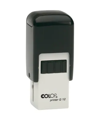 COLOP Q12 KARE SİYAH KASA KURU KEÇE - 12X12MM