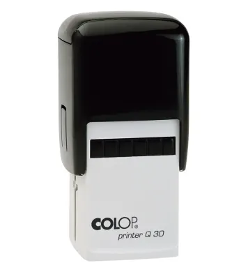 COLOP Q30 KARE SİYAH KASA SİYAH KEÇE - 30X30MM