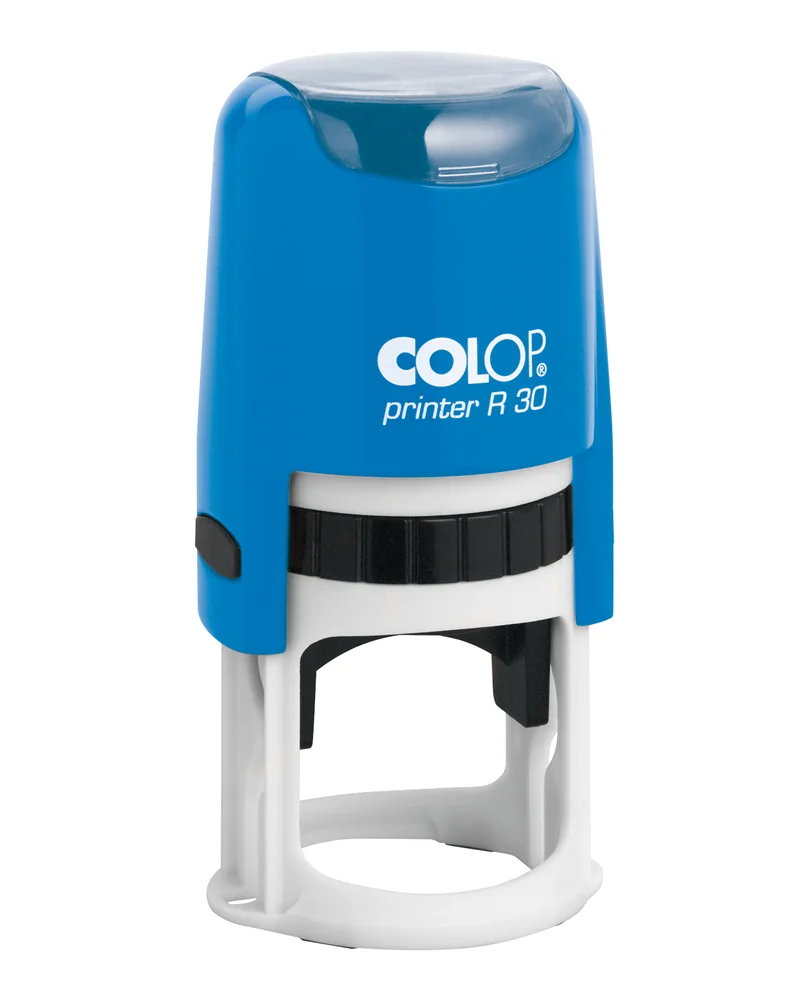 COLOP R30 YUVARLAK MAVİ KASA MAVİ KEÇE - 30MM