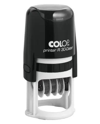COLOP R30 TARİH KAŞE(TR) SİYAH KASA MAVİ KEÇE - 30MM
