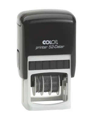 COLOP PRINTER 52 TARİH KAŞE(TR) SİYAH KASA MAVİ KEÇE - 20X30MM