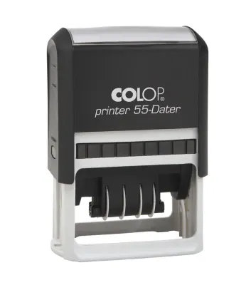 COLOP PRINTER 55 TARİH KAŞE(TR) SİYAH KASA SİYAH KEÇE - 40X60MM