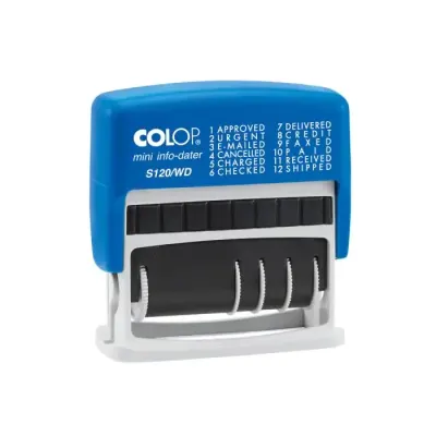 COLOP S120/WD HAZIR TARİH KAŞE(TR) MAVİ KASA MAVİ KEÇE - 4X42MM