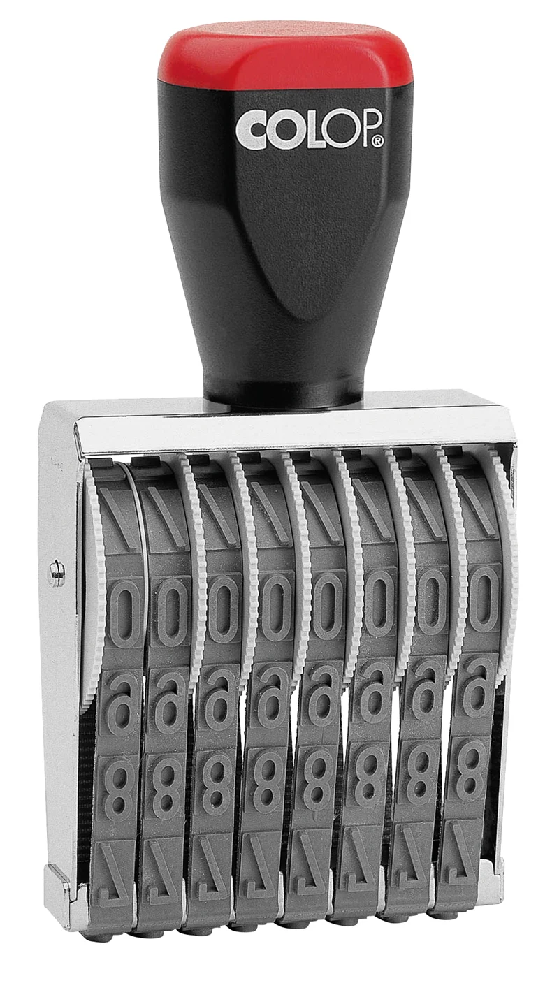 COLOP 09008 BANDLI NUMARATÖR - 9MM/8 HANELİ