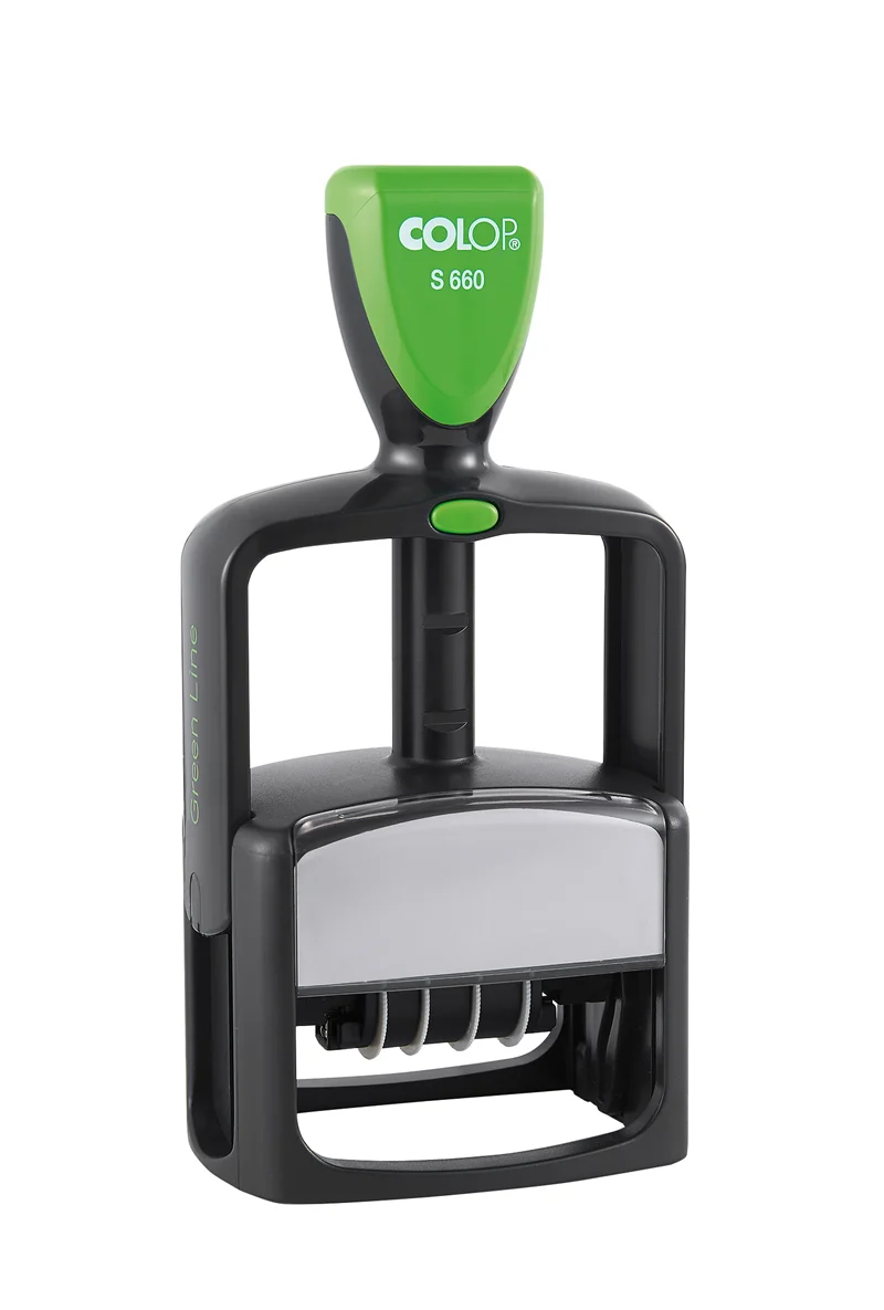 COLOP S 660 GREEN LINE TARİH KAŞE(ENG) MAVİ KEÇE