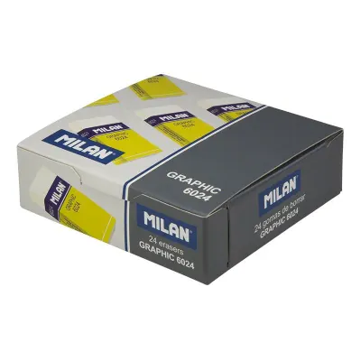 MILAN DESIGN 6024 NATA® PLASTİK SİLGİ - 24ADET