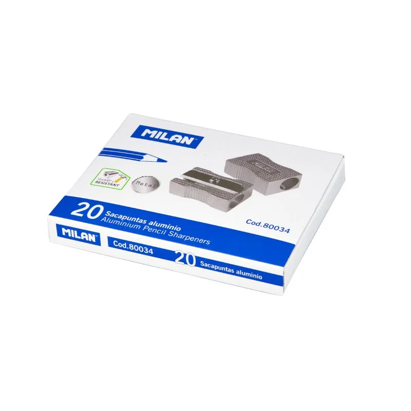 MILAN 80034 METAL GENİŞ DELİKLİ KALEMTRAŞ - 20ADET