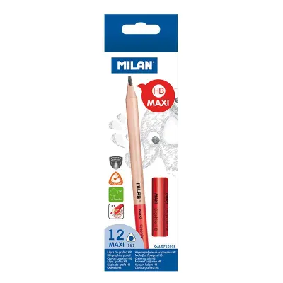 MILAN 712612 GRAPHITE MAXI HB KURŞUN KALEM - 12ADET