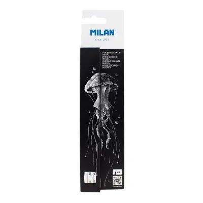 MILAN 07B222103 GRAPHITE 0,4MM BEYAZ UÇLU KALEM BLISTER - 3ADET