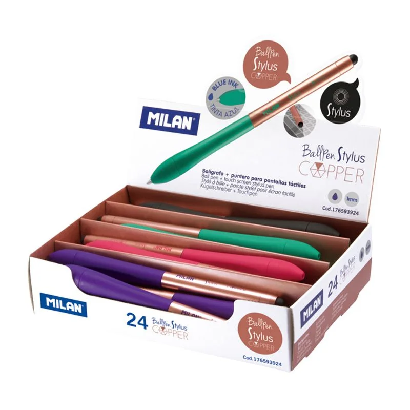 MILAN 176593924 STYLUS COPPER TÜKENMEZ KALEM - 24ADET