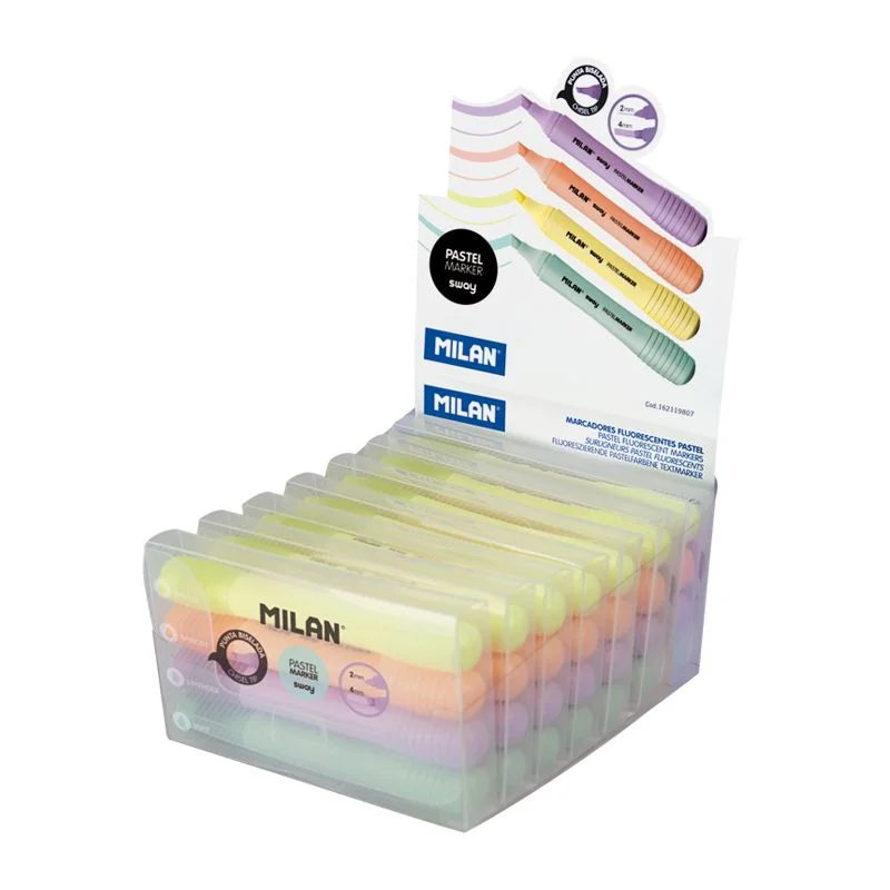MILAN 162119807 SWAY PASTEL FOSFORLU KALEM (7 PAKET) - 4'LÜ