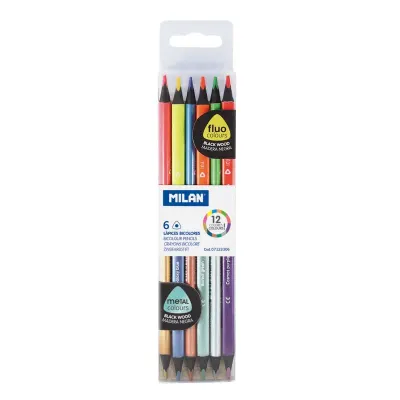 MILAN 7123306 METALİK ÇİFT UÇLU KURU BOYA (2,9MM UÇ) - 6'LI