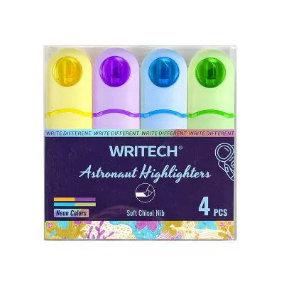 WRITECH W-8154 ASTRONOT FOSFORLU KALEM NEON 4 RENK - 4'LÜ