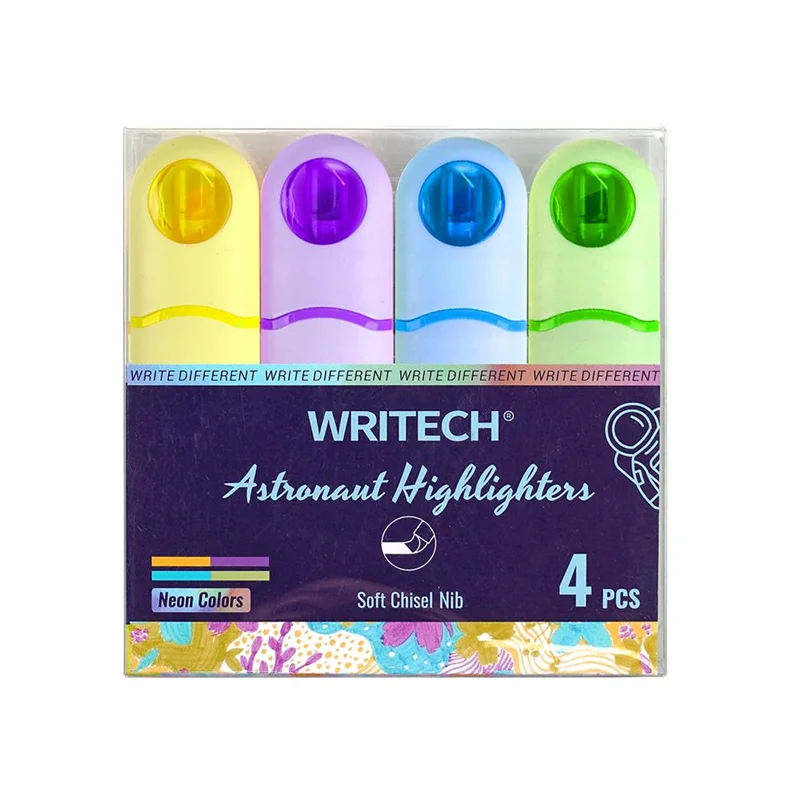 WRITECH W-8154 ASTRONOT FOSFORLU KALEM NEON 4 RENK - 4'LÜ
