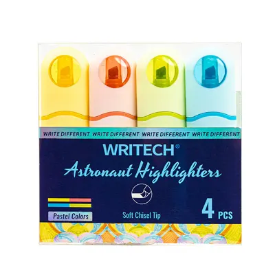 WRITECH W-8154 ASTRONOT FOSFORLU KALEM PASTEL 4 RENK - 4'LÜ