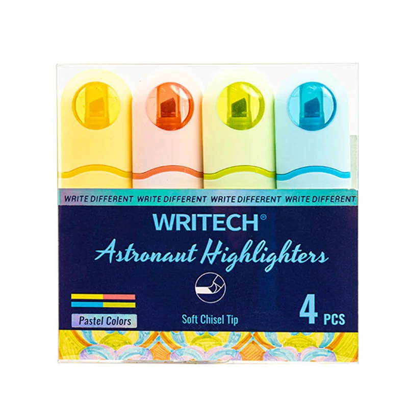 WRITECH W-8154 ASTRONOT FOSFORLU KALEM PASTEL 4 RENK - 4'LÜ