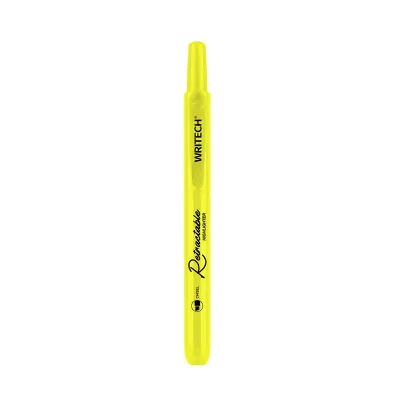 WRITECH W-805S BASMALI FOSFORLU KALEM NEON SARI - 12'Lİ KUTU