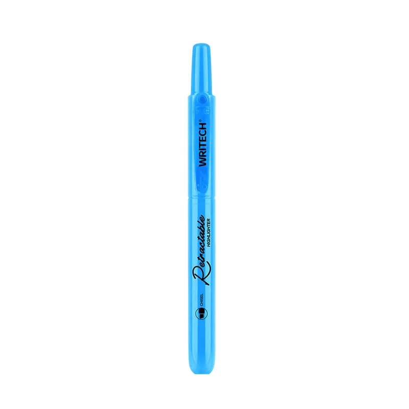 WRITECH W-805S BASMALI FOSFORLU KALEM NEON MAVİ - 12'Lİ KUTU