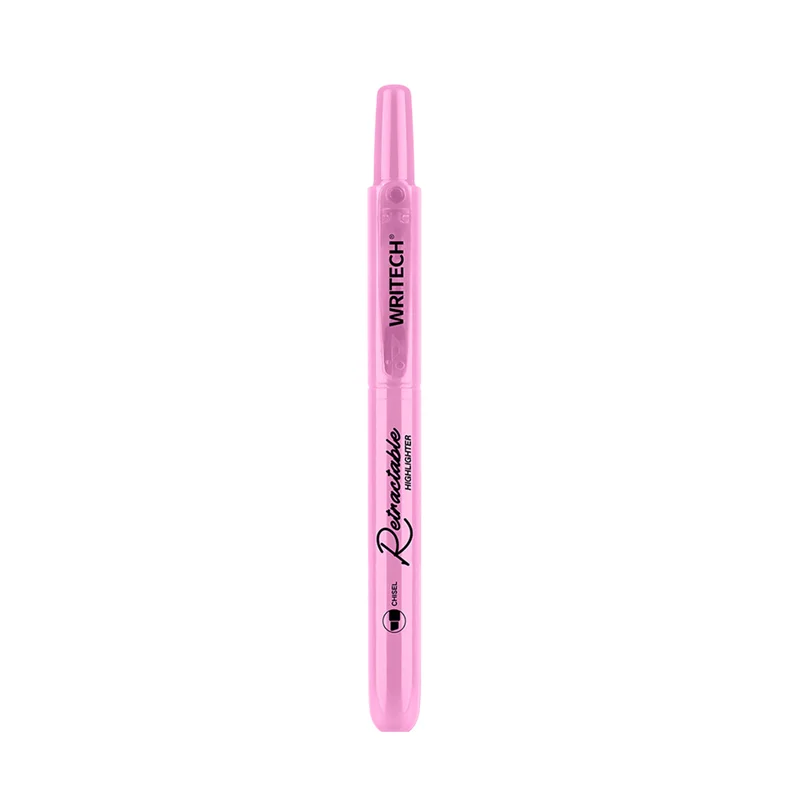 WRITECH W-805S BASMALI FOSFORLU KALEM PASTEL PEMBE - 12'Lİ KUTU