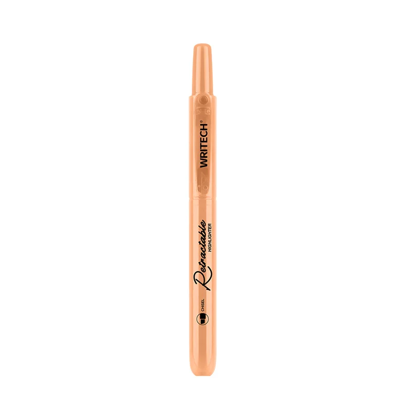 WRITECH W-805S BASMALI FOSFORLU KALEM PASTEL KOYU TURUNCU - 12'Lİ KUTU