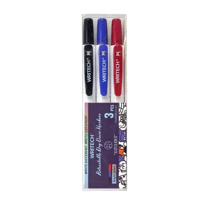 WRITECH W-709 BASMALI TAHTA KALEMİ - 3'LÜ SET