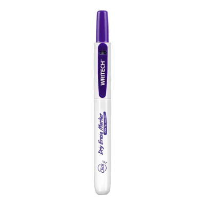 WRITECH W-709 BASMALI TAHTA KALEM MOR - 12'Lİ KUTU