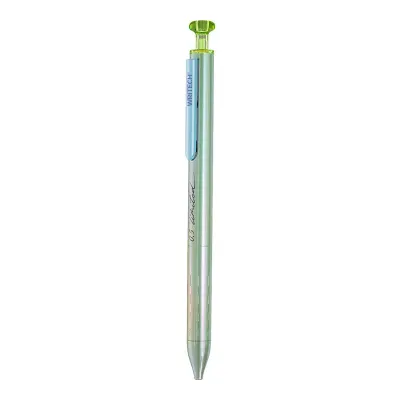 WRITECH W-0156A1 METAL UP YEŞİL GÖVDE 0,7MM MAVİ JEL KALEM - 6'LI KUTU