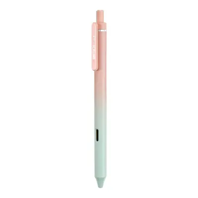 WRITECH W-0171 AURORA PEMBE-YEŞİL GÖVDE MAVİ JEL KALEM - 12'Lİ KUTU