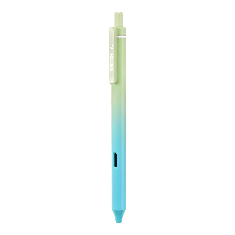WRITECH W-0171 AURORA YEŞİL-MAVİ GÖVDE MAVİ JEL KALEM - 12'Lİ KUTU