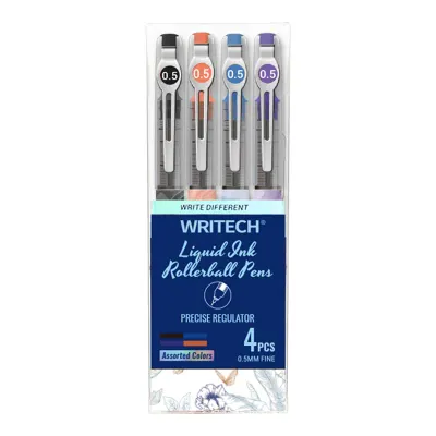 WRITECH W-501 LIQUID ROLLER 4 RENK 0,5MM KALEM - 4'LÜ