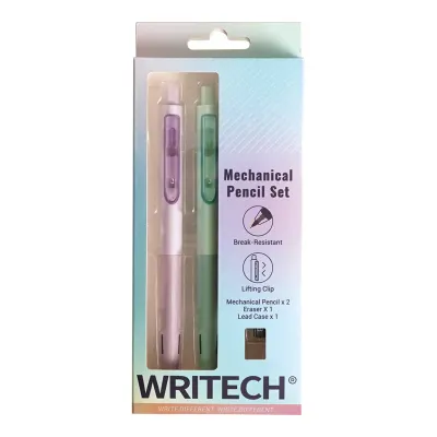WRITECH W-5154 HEDİYE SET 0,5MM (YEŞİL-MOR)VERSATİL KALEM SETİ BLISTER